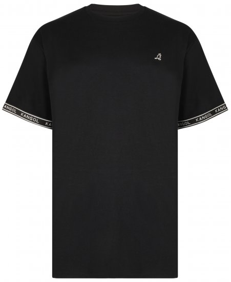 Kangol Descend T-shirt Black - Koszulki - T-shirty meskie Duże Rozmiary - 2XL-14XL