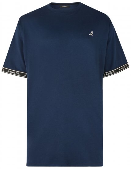 Kangol Descend T-shirt Navy - Koszulki - T-shirty meskie Duże Rozmiary - 2XL-14XL