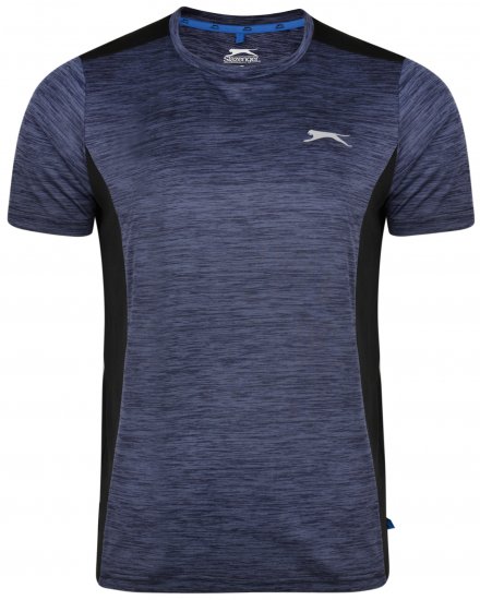 Slazenger Drew T-shirt Navy - Koszulki - T-shirty meskie Duże Rozmiary - 2XL-14XL