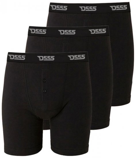 D555 Driver Boxershorts 3-pack Black - Bielizna & stroje kąpielowe - Bielizna & Stroje kąpielowe 2XL-8XL