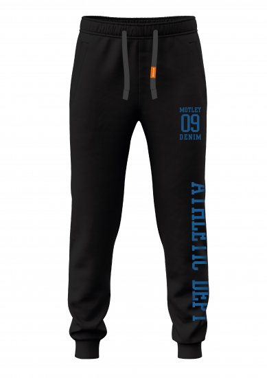 Motley Denim Dublin Sweatpants Black - Dresy & spodenki dresowe - Dresy & Spodnie Dresowe 2XL-12XL