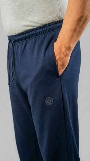 20 Nodi Grecale Stretch Fleece Cotton Sports Pants with Enzyme and Soft Touch Treatment Navy - Dresy & spodenki dresowe - Dresy & Spodnie Dresowe 2XL-12XL