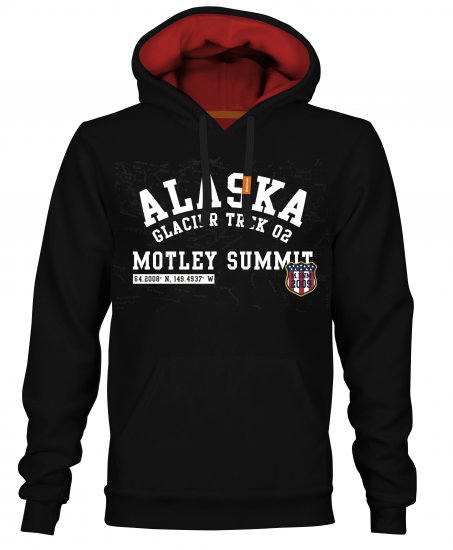 Motley Denim Elland Hoodie Black - Bluzy & bluzy z kapturem - Bluzy & Bluzy z kapturem 2XL-12XL