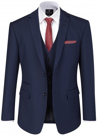 Skopes Kennedy Suit jacket Royal Blue - Garnitury - Garnitury dużych rozmiarach