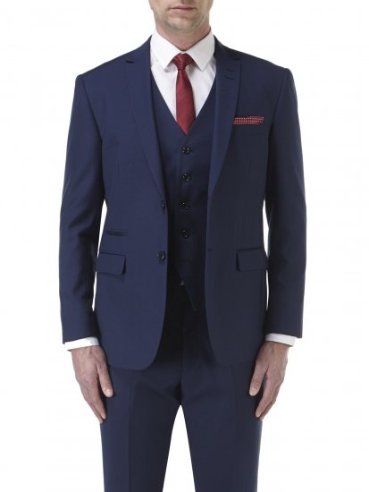Skopes Kennedy Suit jacket Royal Blue - Garnitury - Garnitury dużych rozmiarach