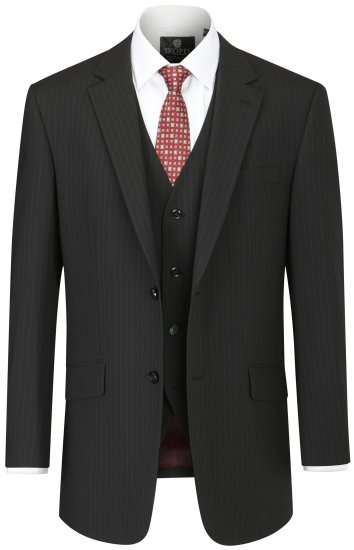 Skopes Darwin Suit jacket Black stripe - Garnitury - Garnitury dużych rozmiarach