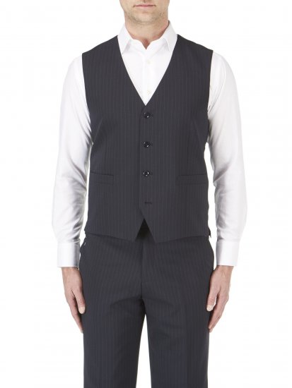 Skopes Darwin Waistcoat Black stripe - Garnitury - Garnitury dużych rozmiarach
