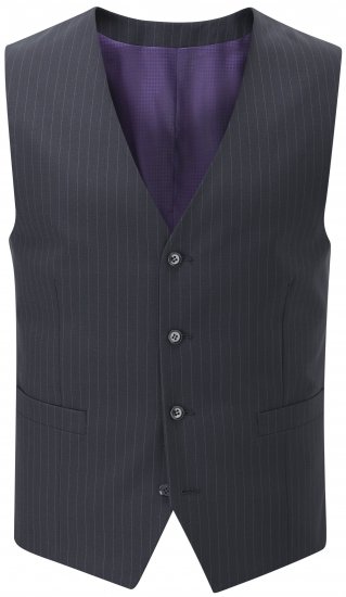 Skopes Darwin Waistcoat Black stripe - Garnitury - Garnitury dużych rozmiarach
