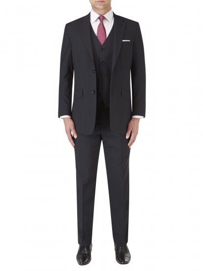 Skopes Darwin Waistcoat Black stripe - Garnitury - Garnitury dużych rozmiarach