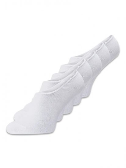 Jack & Jones Basic Skarpety stopki Biały 10-pack - Bielizna & stroje kąpielowe - Bielizna & Stroje kąpielowe 2XL-8XL