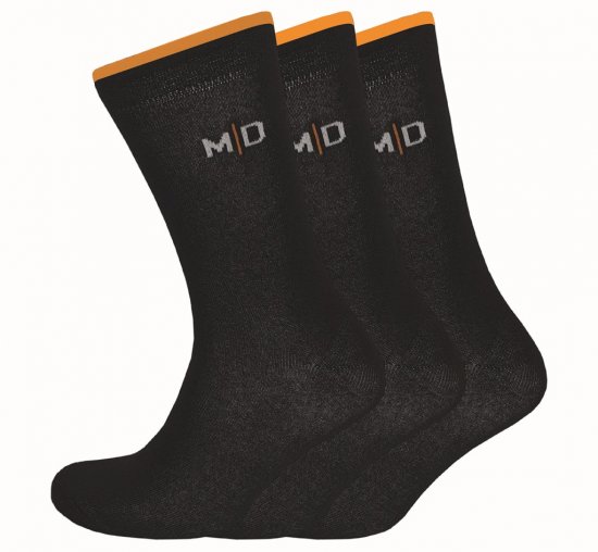 Motley Denim George Socks 3-Pack Black - Bielizna & Stroje kąpielowe - Bielizna & Stroje kąpielowe 2XL-8XL