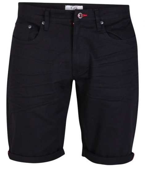D555 Gilbert Stretch Shorts Black - Szorty - Szorty W40-W60