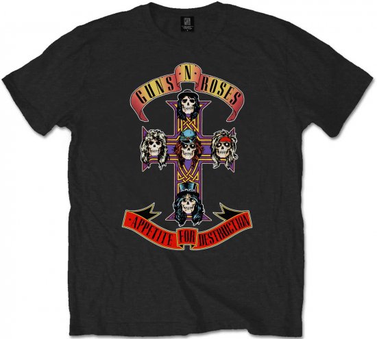 Guns N' Roses Appetite for Destruction T-shirt Black - Koszulki - T-shirty meskie Duże Rozmiary - 2XL-14XL
