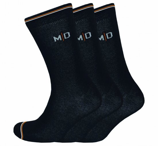Motley Denim Harry Socks 3-Pack Black - Bielizna & stroje kąpielowe - Bielizna & Stroje kąpielowe 2XL-8XL