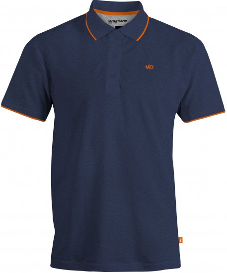 Motley Denim Helsinki Polo Dark Indigo - Koszulki polo - Koszulki Polo 2XL-8XL