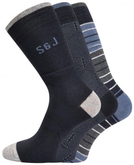 Smith & Jones Hessa 3-pack Socks (46-49) - Bielizna & stroje kąpielowe - Bielizna & Stroje kąpielowe 2XL-8XL