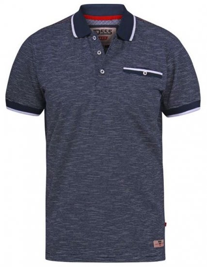 D555 Hornet Fine Stripe Jersey Polo - Koszulki polo - Koszulki Polo 2XL-8XL