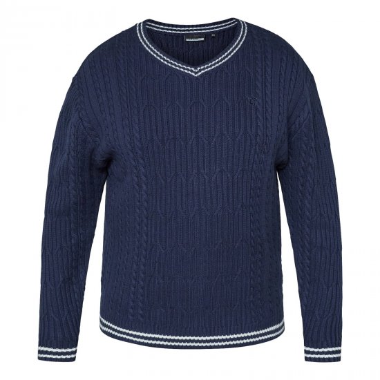 North Latitude V-Neck Knit Granatowy - Bluzy & bluzy z kapturem - Bluzy & Bluzy z kapturem 2XL-12XL
