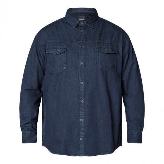 North Latitude Denim Shirt LS Niebieski - Koszule - Koszule 2XL-10XL