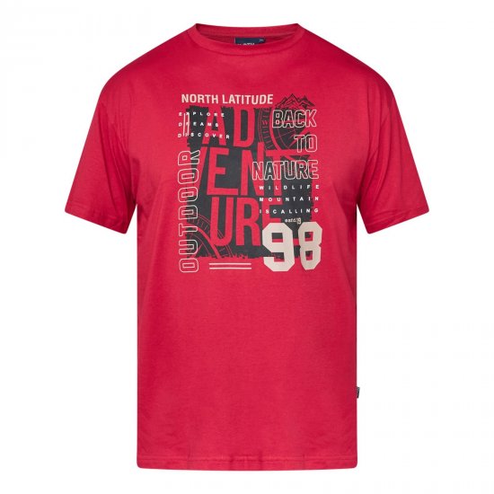 North Latitude Adventure 98 Graphic Tee Żółty/Pomarańczowy - TALL koszulki - Koszulki dla wysokich mężczyzn