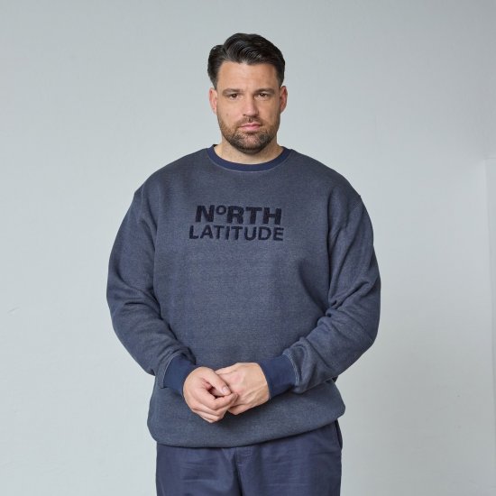 North Latitude Crewneck Logo Sweat Granatowy - Bluzy & bluzy z kapturem - Bluzy & Bluzy z kapturem 2XL-12XL