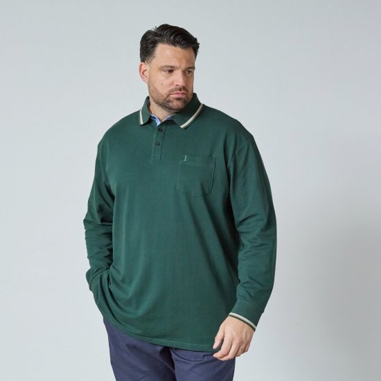 North Latitude Superflex Polo LS Zielony/Khaki - Koszulki polo - Koszulki Polo 2XL-8XL