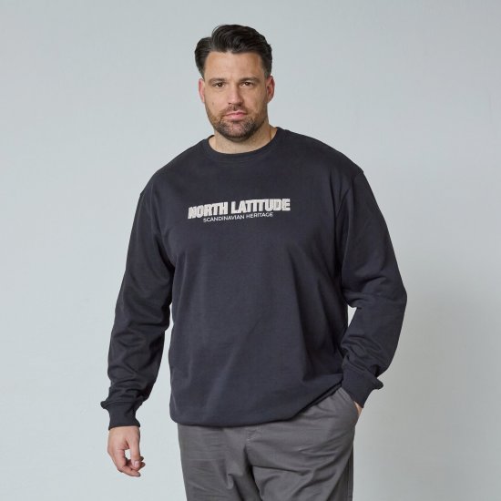 North Latitude Crewneck Sweatshirt Czarny - Bluzy & bluzy z kapturem - Bluzy & Bluzy z kapturem 2XL-12XL