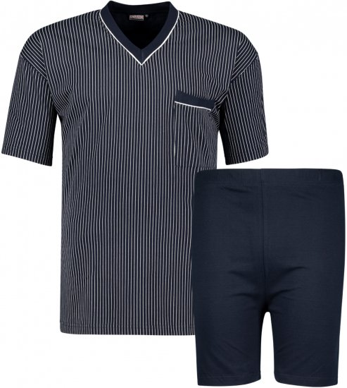 Adamo Gustav Short sleeve Pyjama Charcoal - Bielizna & stroje kąpielowe - Bielizna & Stroje kąpielowe 2XL-8XL
