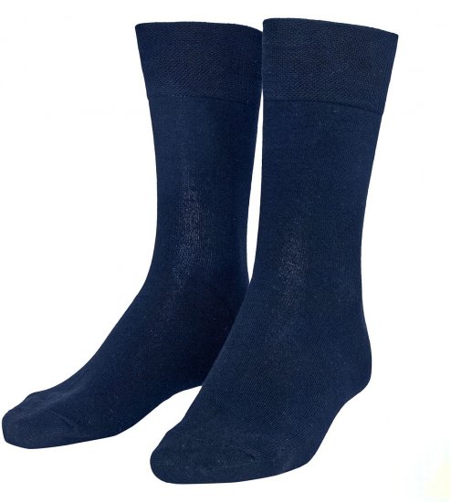 Adamo Aaron Soft-socks Navy 3-pack - Bielizna & stroje kąpielowe - Bielizna & Stroje kąpielowe 2XL-8XL