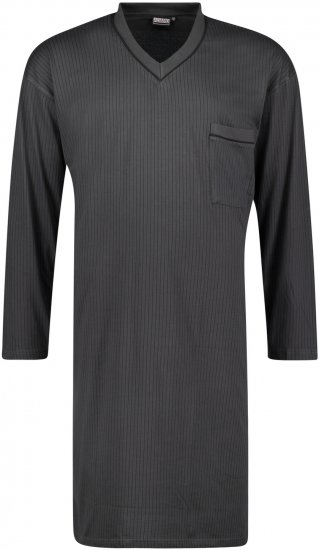 Adamo Gustav Long Nightshirt Charcoal - Bielizna & stroje kąpielowe - Bielizna & Stroje kąpielowe 2XL-8XL