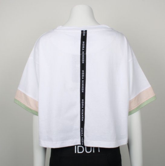 Nora Mikken AGNES Crop Top White - Koszulki - 