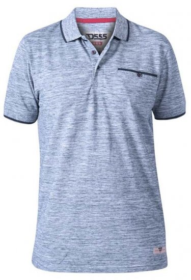 D555 Isaac Reno Pique Polo Blue Reno - Koszulki polo - Koszulki Polo 2XL-8XL