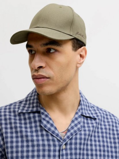 Jack & Jones Base Louis Czapka z daszkiem Khaki - Czapki z daszkiem - 
