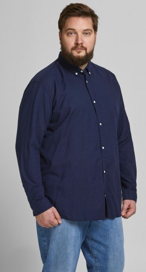 Jack & Jones Summer Shirt L/S Navy - Koszule - Koszule 2XL-10XL