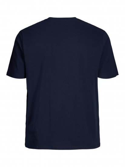 Jack & Jones Logo T-Shirt Navy - Koszulki - T-shirty meskie Duże Rozmiary - 2XL-14XL