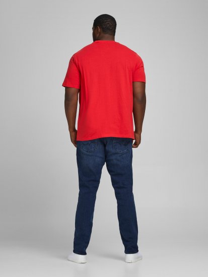 Jack & Jones Elogo T-Shirt True Red - Koszulki - T-shirty meskie Duże Rozmiary - 2XL-14XL