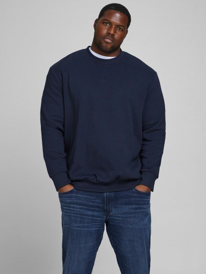 Jack & Jones Basic Sweatshirt Navy Blazer - Bluzy & bluzy z kapturem - Bluzy & Bluzy z kapturem 2XL-12XL
