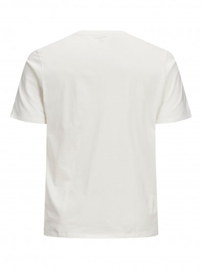 Jack & Jones Elogo T-Shirt White - Koszulki - T-shirty meskie Duże Rozmiary - 2XL-14XL