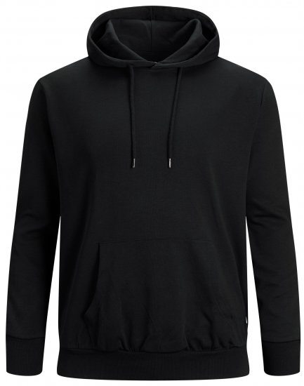 Jack & Jones Basic Hoodie Black - Bluzy & bluzy z kapturem - Bluzy & Bluzy z kapturem 2XL-12XL