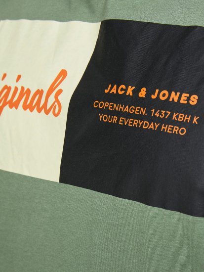 Jack & Jones Joshua T-shirt Sea Spray - Koszulki - T-shirty meskie Duże Rozmiary - 2XL-14XL