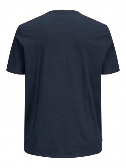 Jack & Jones Joshua T-shirt Navy - Koszulki - T-shirty meskie Duże Rozmiary - 2XL-14XL