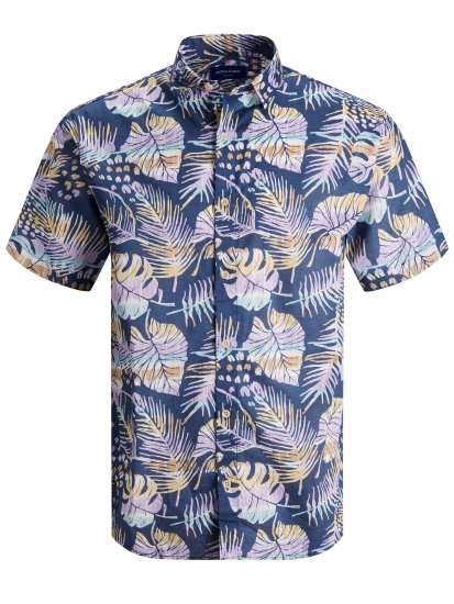 Jack & Jones Hazy S/S Shirts Ensign Blue - Koszule - Koszule 2XL-10XL