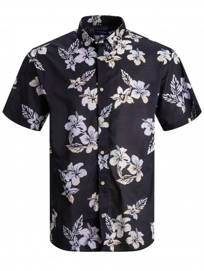 Jack & Jones Hazy Shirt S/S Dark Navy - Koszule - Koszule 2XL-10XL