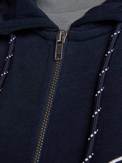 Jack & Jones Califlomax Sweat Hood Navy blazer - Bluzy & bluzy z kapturem - Bluzy & Bluzy z kapturem 2XL-12XL