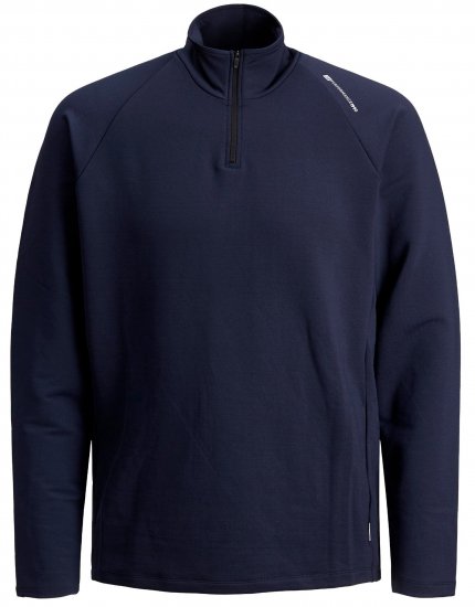 Jack & Jones Running Half Zip Sweat Navy - Bluzy & bluzy z kapturem - Bluzy & Bluzy z kapturem 2XL-12XL