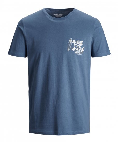 Jack & Jones Strims T-Shirt Ensign Blue - Koszulki - T-shirty meskie Duże Rozmiary - 2XL-14XL