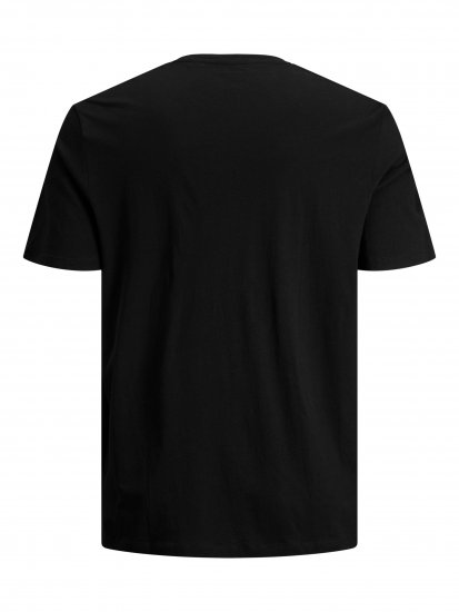 Jack & Jones Booster T-shirt Black - Koszulki - T-shirty meskie Duże Rozmiary - 2XL-14XL