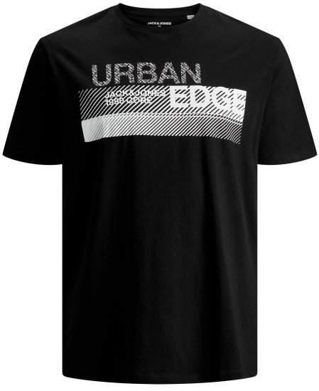 Jack & Jones Booster T-shirt Black - Koszulki - T-shirty meskie Duże Rozmiary - 2XL-14XL
