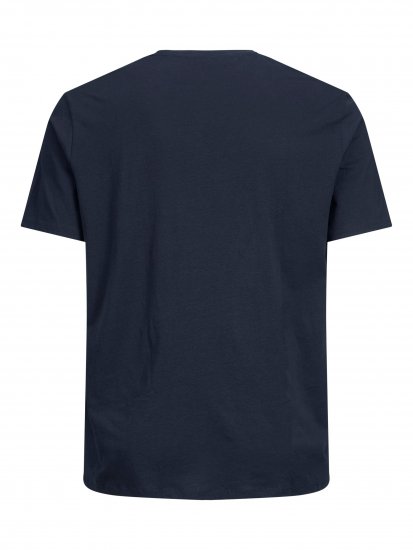 Jack & Jones Booster T-shirt Navy - Koszulki - T-shirty meskie Duże Rozmiary - 2XL-14XL