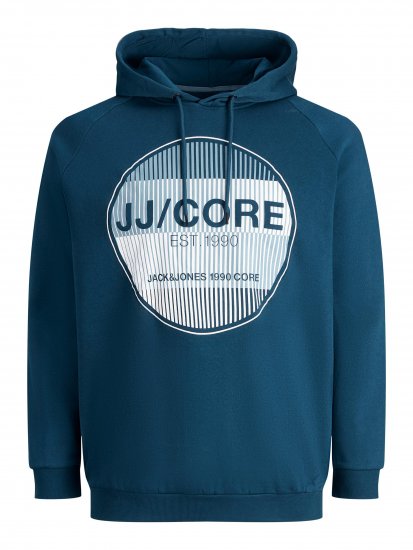 Jack & Jones Booster Hoodie Blue - Bluzy & bluzy z kapturem - Bluzy & Bluzy z kapturem 2XL-12XL